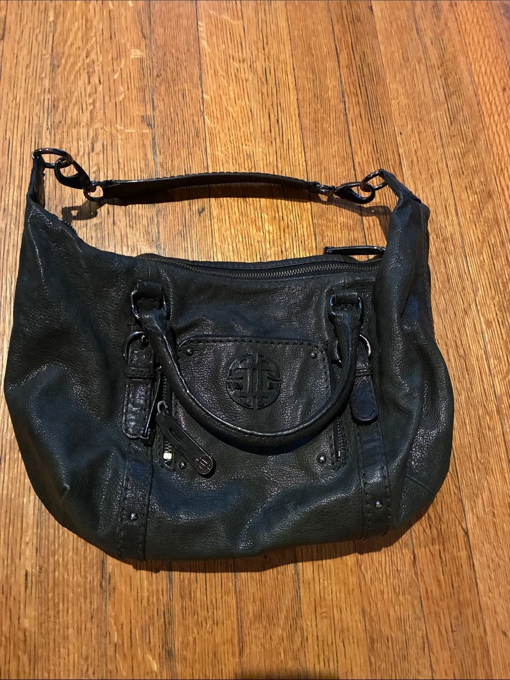 Antonio Melanie Dark Army Green Hobo Bag